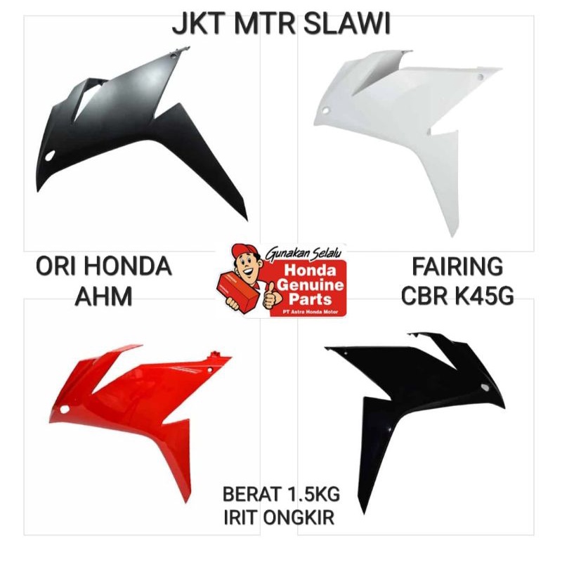 Fairing sayap depan new cbr 150 hitam ori AHM