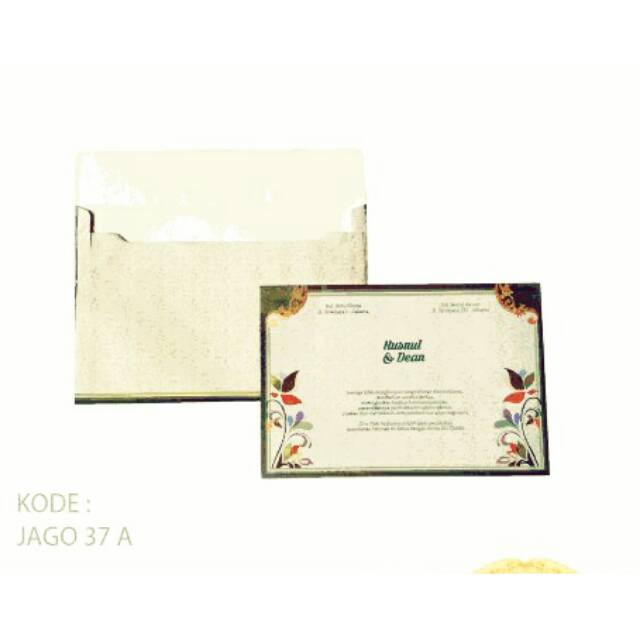 

Undangan + Amplop Jago 37 A