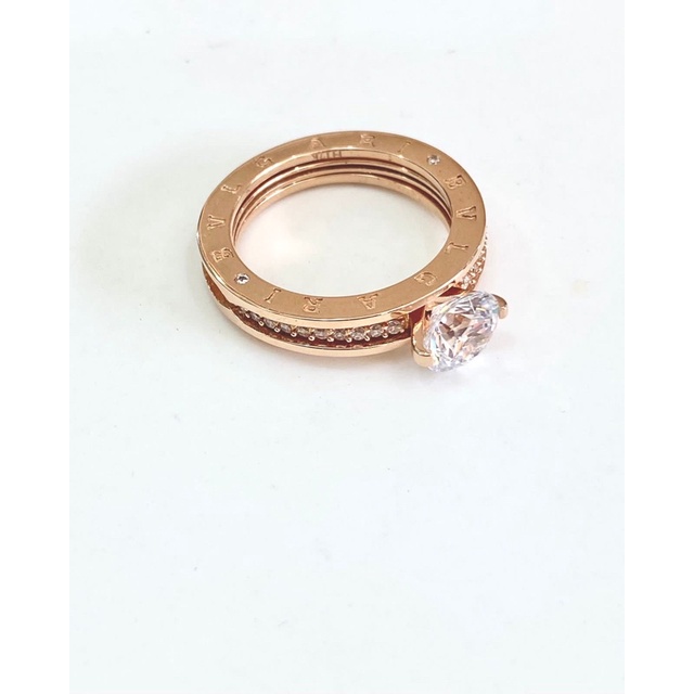 Cincin Emas Asli Bvlgari Rose Gold