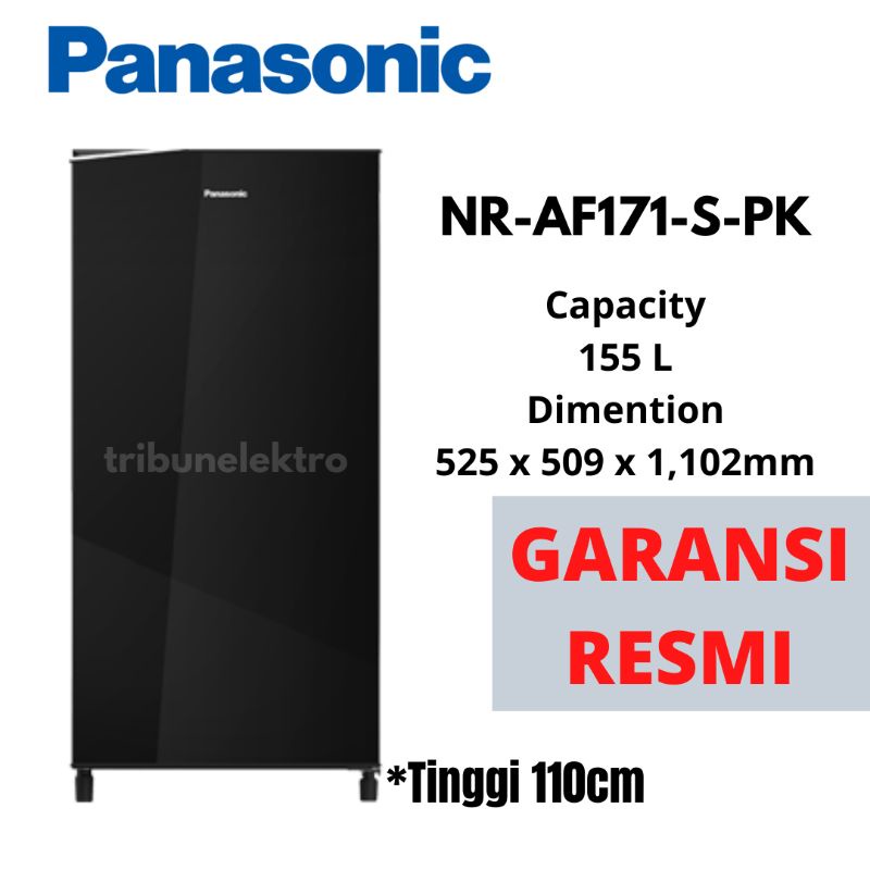 KULKAS 1 PINTU HITAM PANASONIC NR-AF171S