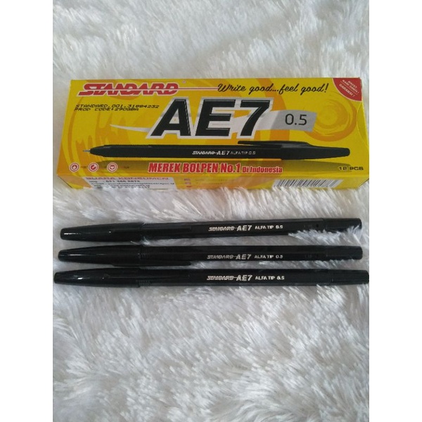 

STANDART PENA AE-7HITAM 1 LUSIN