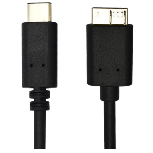 USB 3.1 Type C to USB 3.0 Micro B Data Cable - OMUA5WBK Black