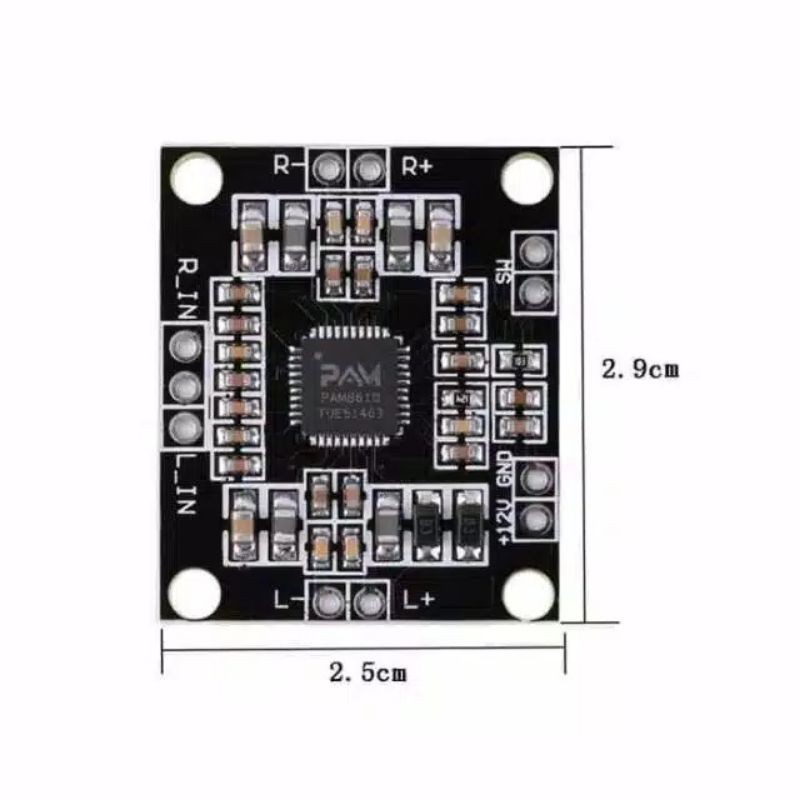 Kit ampli mini PAM8610 2x15W Class D stereo mini Amplifier 12V DC