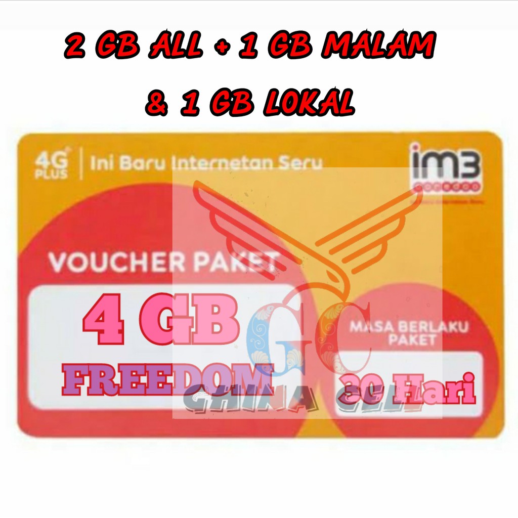 Voucher Indosat Freedom 4GB Non Attack