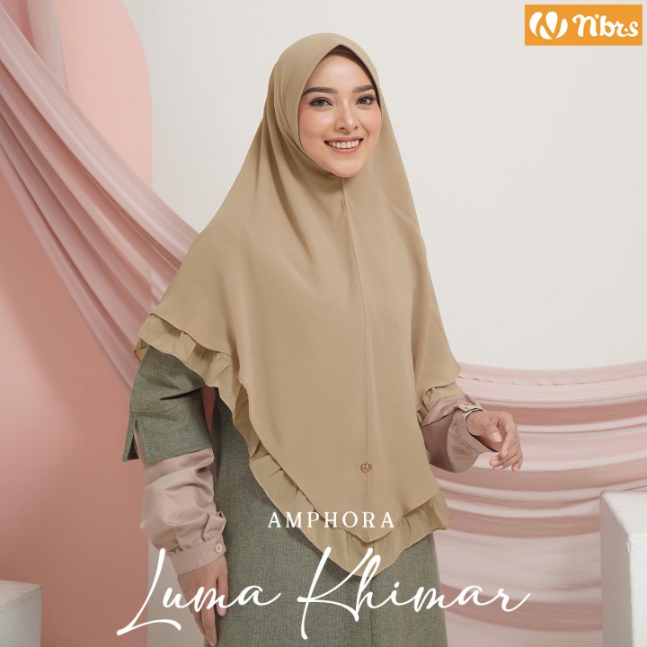 HIJAB NIBRAS LUMA KHIMAR / HIJAB INSTAN NIBRAS ORIGINAL / JILBAB NIBRAS TERBARU / BERGO SYAR'I KEKIN