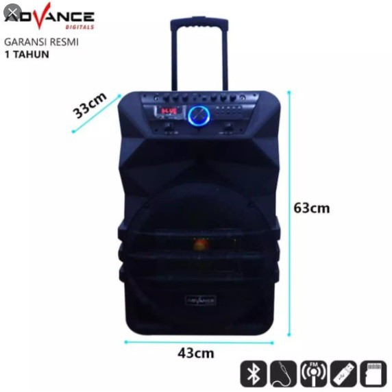 (PENGIRIMAN KHUSUS OJEK INSTAN) Speaker Portable Advance K1512-Speaker Meeting