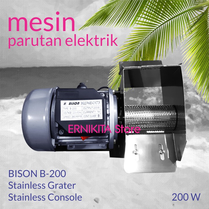 PARUTAN KELAPA PORTABLE ELECTRIC PENYANGGA STAINLESS - Mesin Grinder Parutan Kelapa Serbaguna