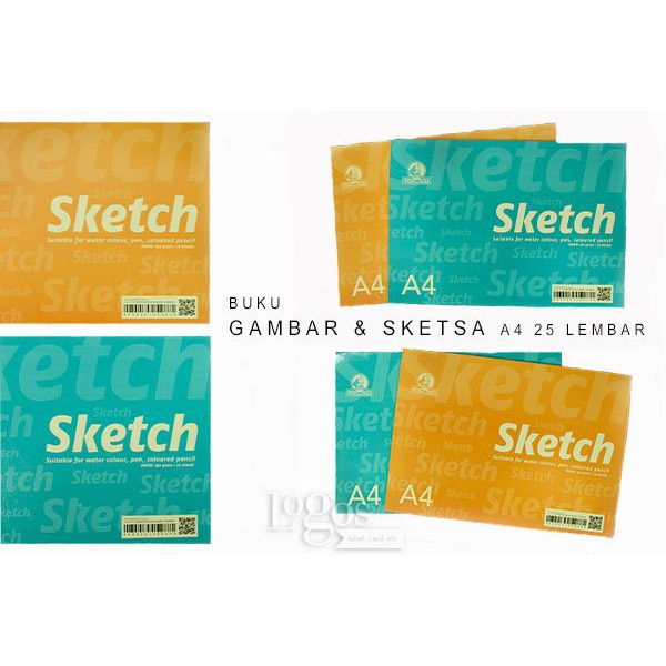 

Buku Gambar & Sketsa A4 25 lembar utk Cat Air Pensil Pen Sketch Book