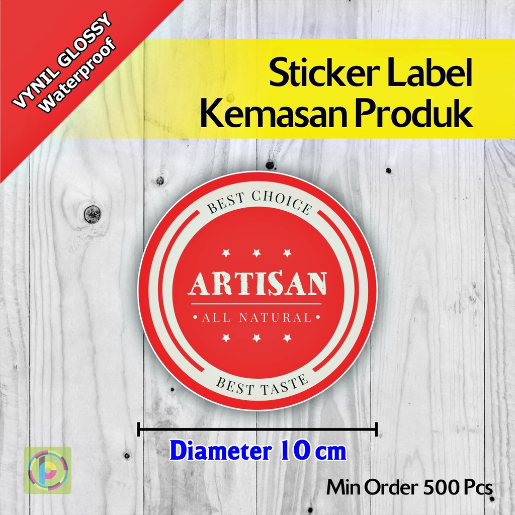 

Cetak Stiker Label Kemasan Produk | Vynil | Diameter 10 cm