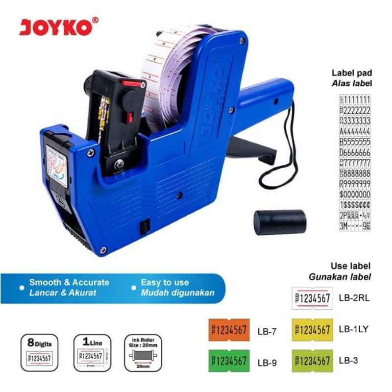 

Alat/Mesin label harga 1 baris Joyko MX-5500M ( 1pcs )