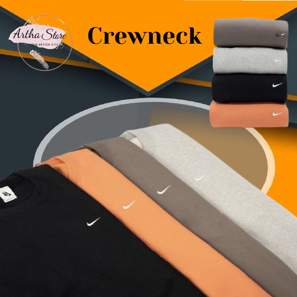 Sweater Switer Nike Cowok Cewek Jaket Pria Wanita Kekinian Oufit Trendi Fashionable Unisex Premium F