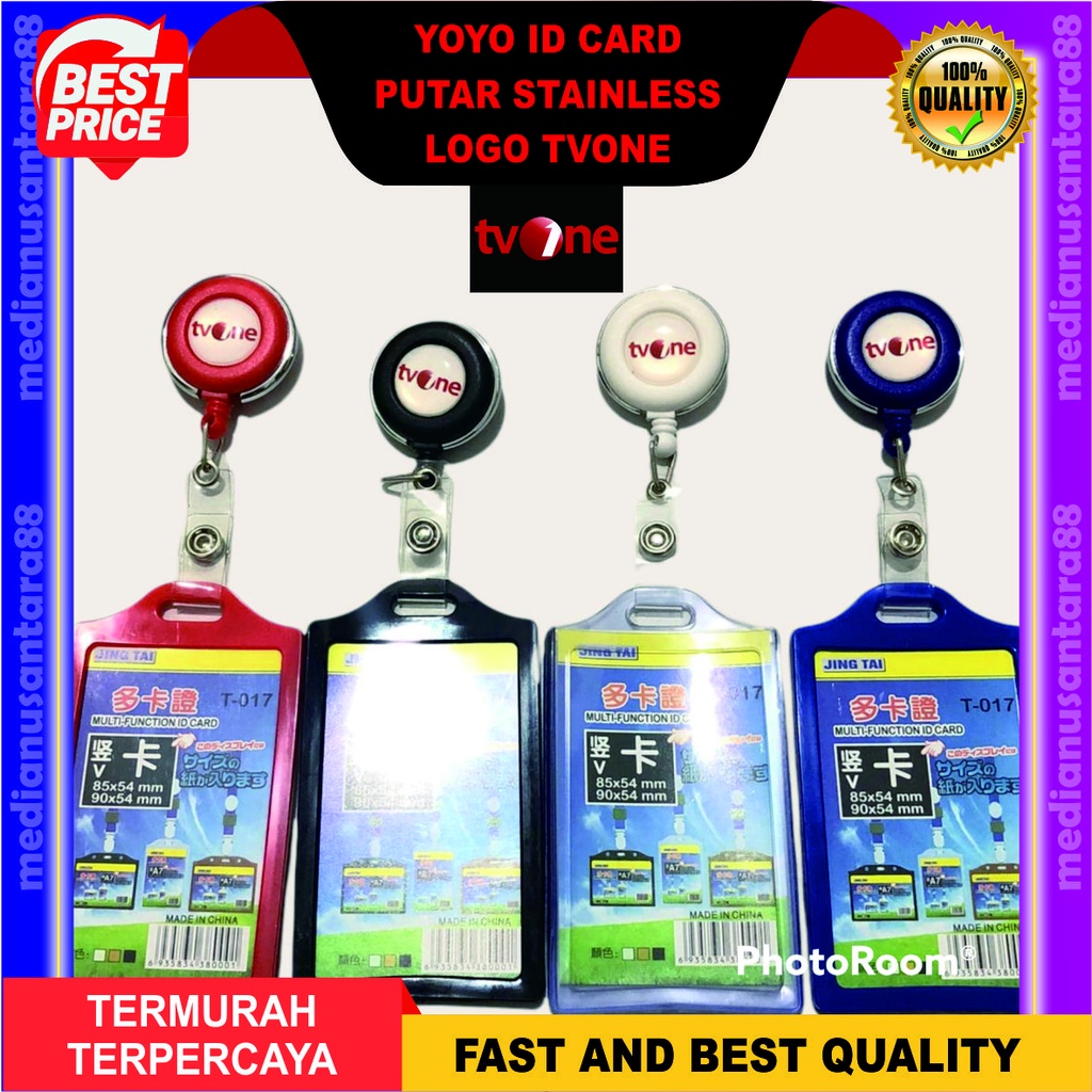 

Yoyo Id Card Logo TVONE Name Tag Holder