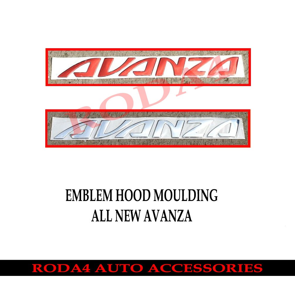 Emblem AVANZA Kap Mesin Engine Hood All New Avanza