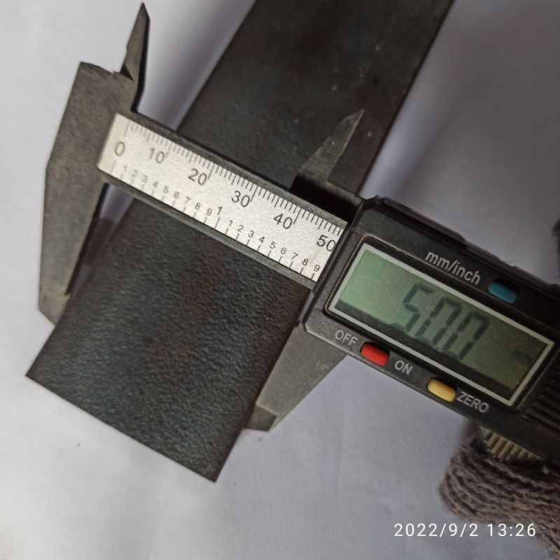 Besi Plat, Plat Besi Lebar 5 cm Tebal 5 mm Harga Per 10 cm
