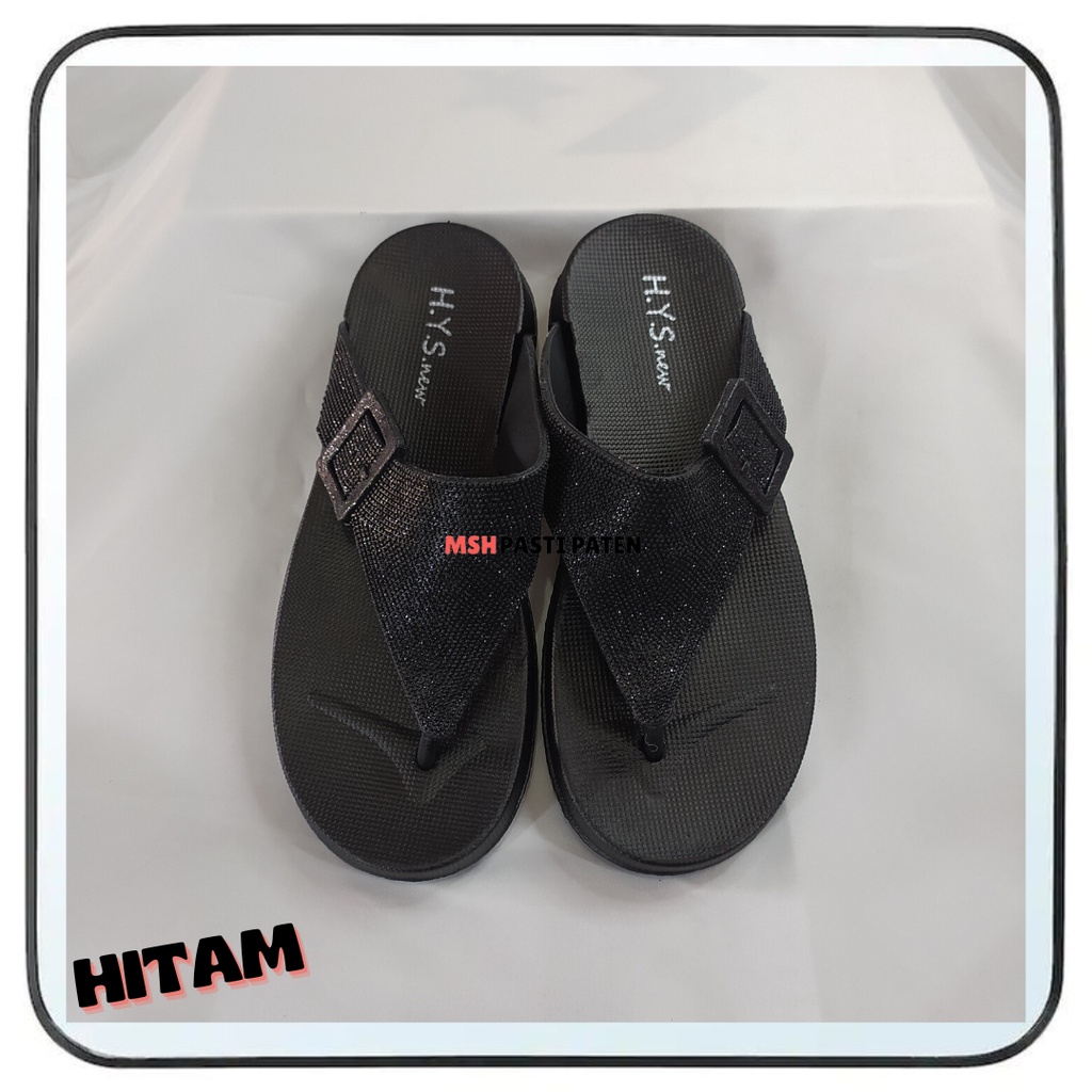 Hys Sandal Jelly Wedges Wanita Impor Terbaru Ori