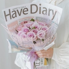 Have Diary Newspaper Motif Paper