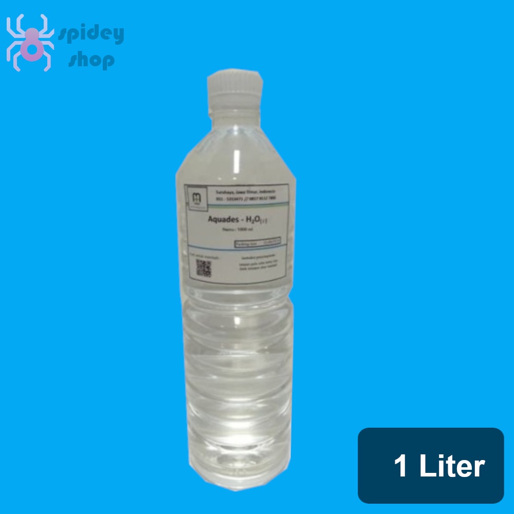 Aquades 1 Liter Air Suling Murni
