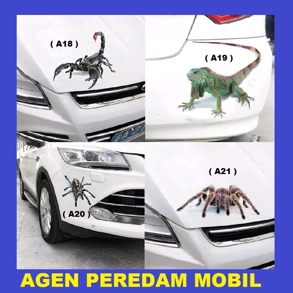 STIKER 3D MOBIL LABA-LABA