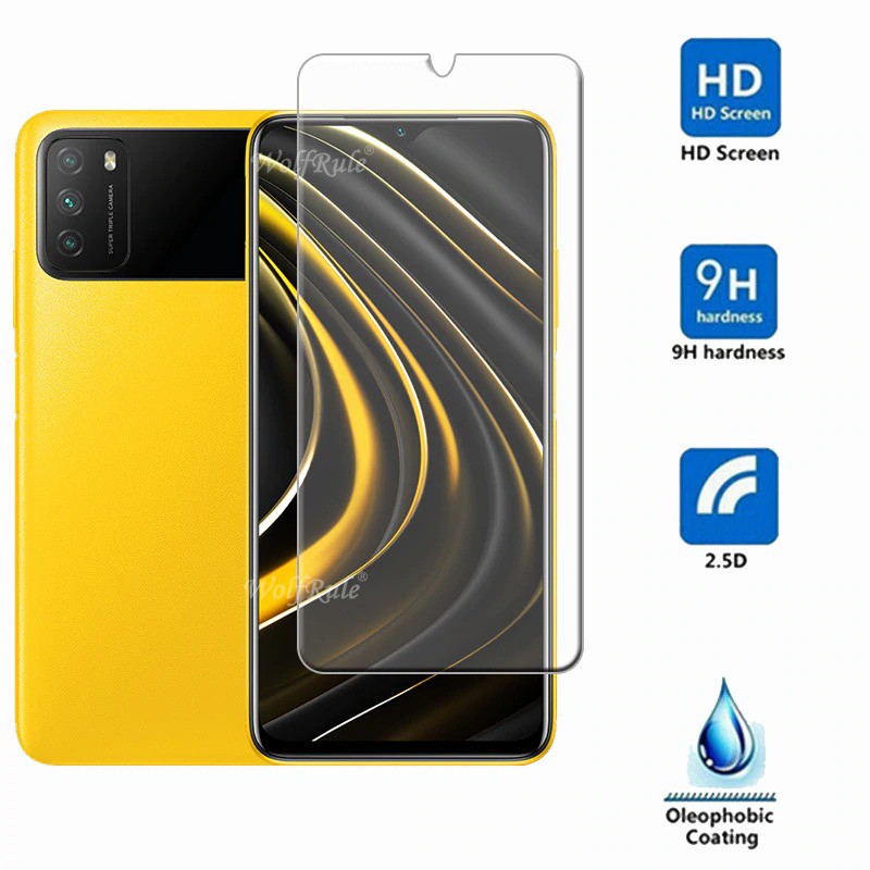 PROMO Tempered Glass XIAOMI POCO M3 Layar FULL COVER Bening Premium Anti Gores Kaca