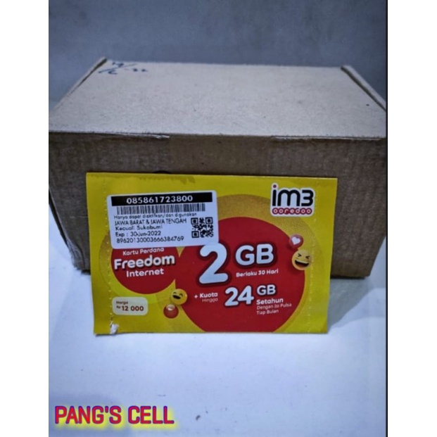 KARTU KUOTA indosat ooredoo 2GB ori