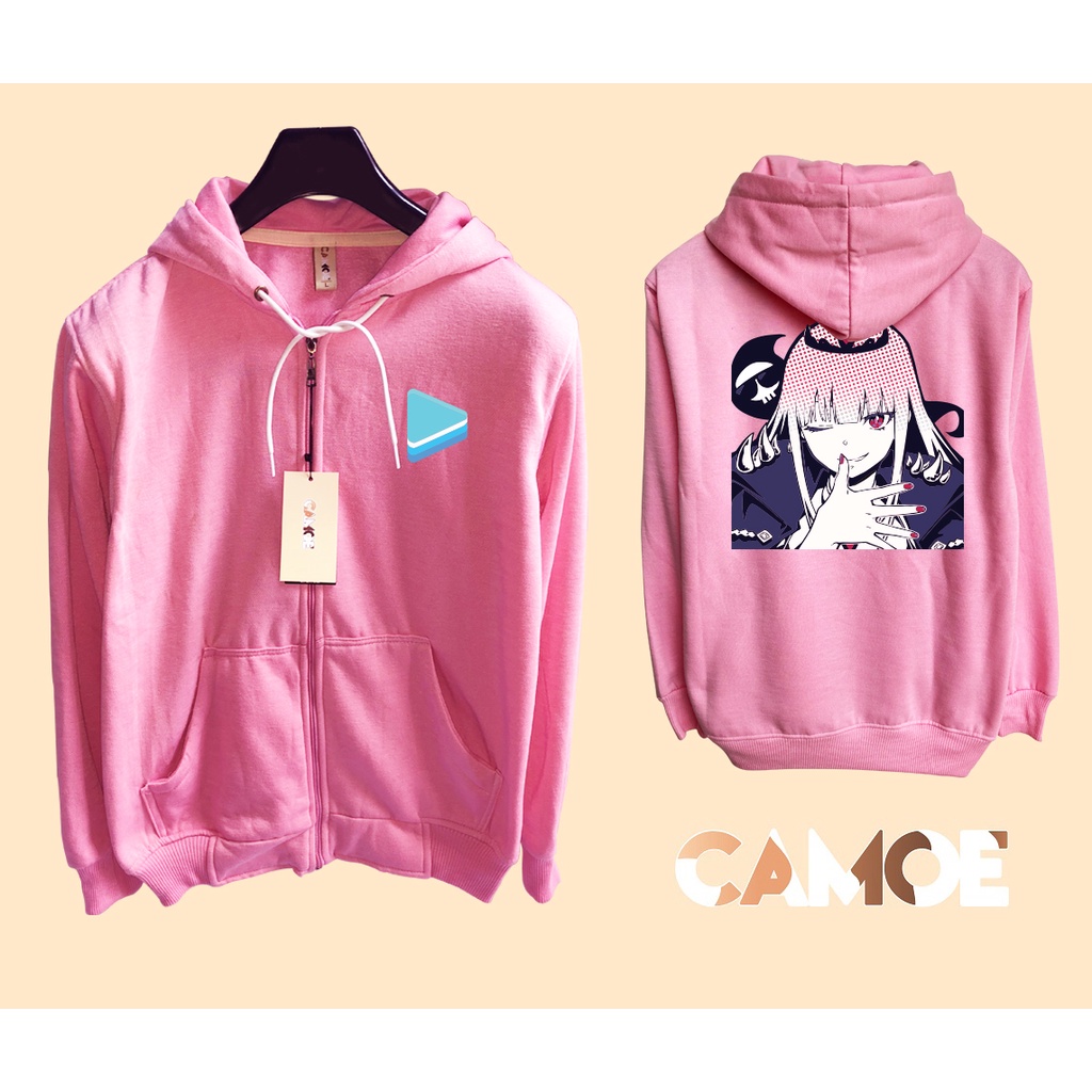 Jaket Hoodie Zipper vTuber Hololive Mori Calliope Anime