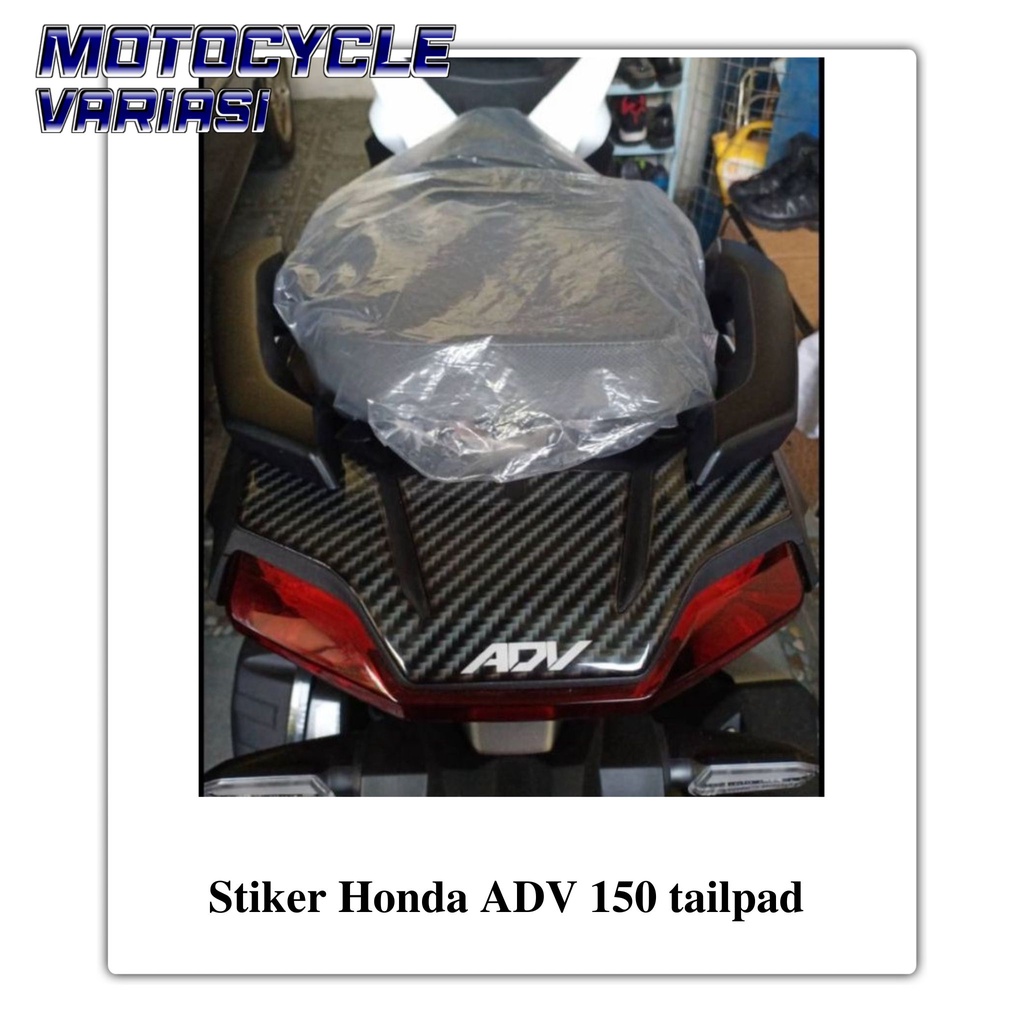 Stiker Honda ADV 150 tailpad carbon resin