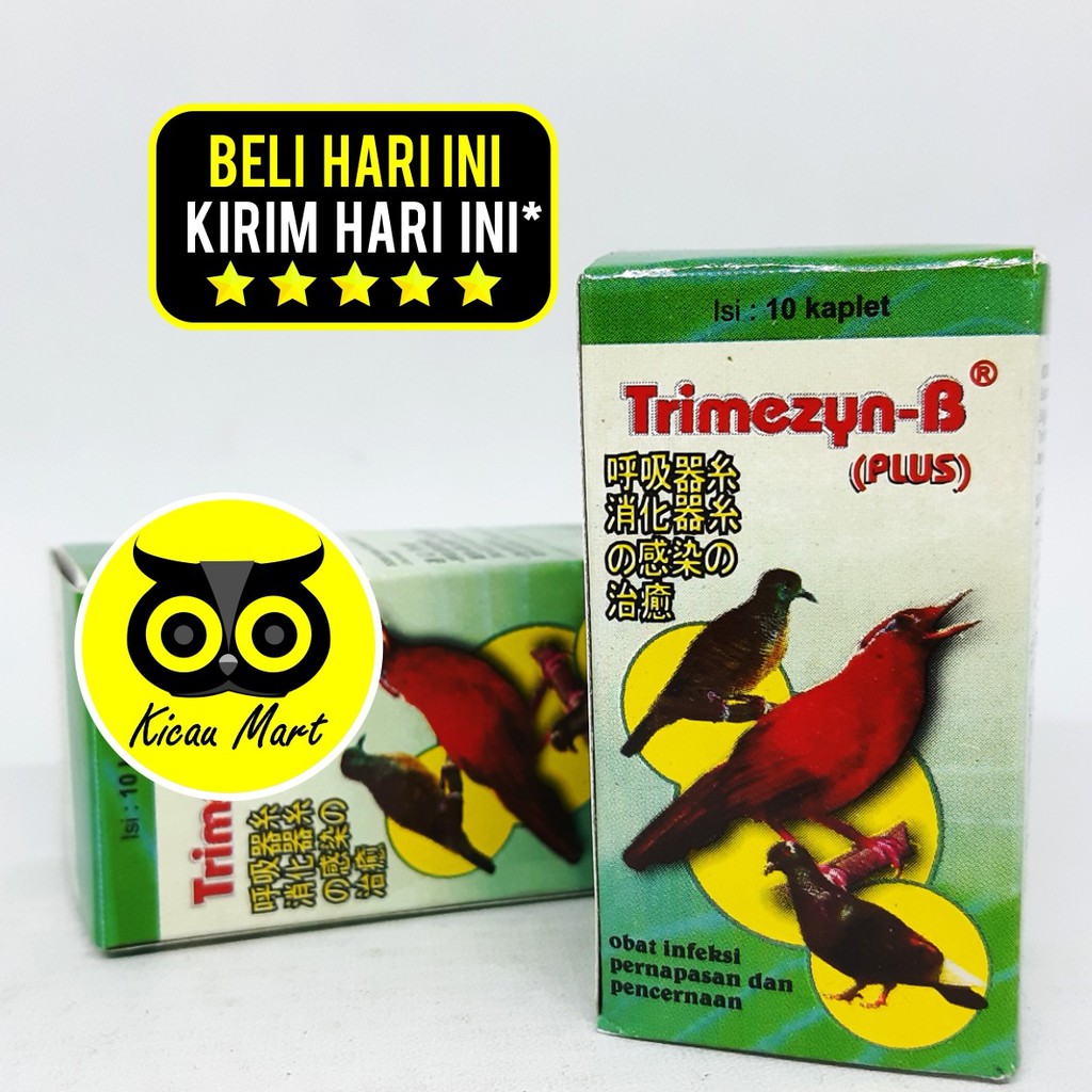 TRIMEZYN B OBAT BURUNG MUKA BENGKAK, NGANTUK, SESAK NAPAS, SAYAP TERKULAI, MENCRET PLUS OBTPPM