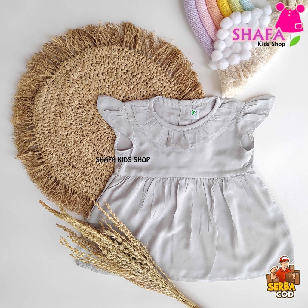 DRESS ANAK BAYI PEREMPUAN USIA 3 BULAN - 18 BULAN / BAJU PAKAIAN ANAK BAYI PEREMPUAN / NEWBORN / RAYON VISCOSE-XS0026