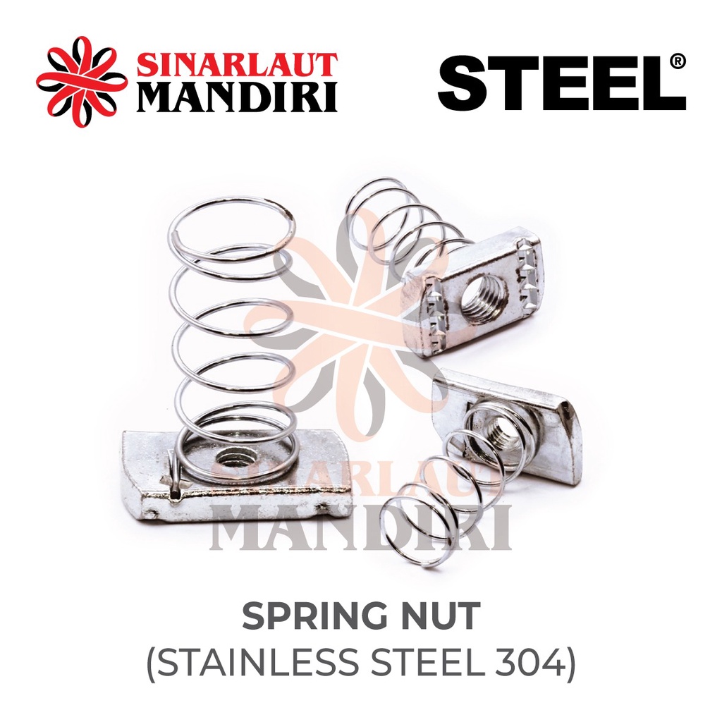 Spring Nut / Per Spring Stainless Steel 1/2