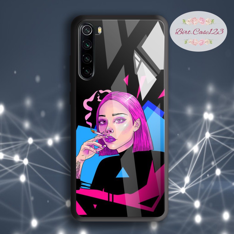 Case casing softcase silikon Gambar pop art face back case glass oppo samsung vivo xiaomi etc