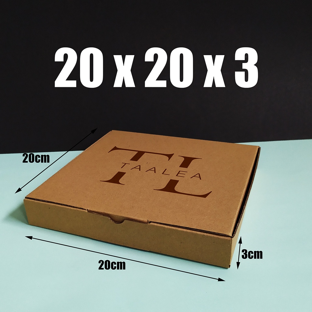 

CUSTOM SABLON LUSINAN BOX KARDUS 20X20X3 CM (BOX + SABLON)