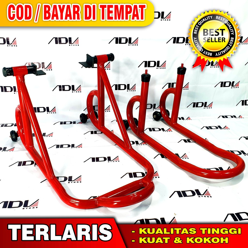 Jual Set Standar Paddock Pedok Motor Depan Belakang Universal Cbr Cb Vixion Verza Tiger