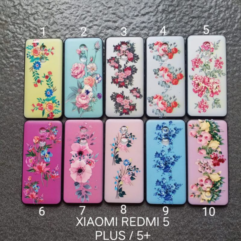 Case gambar Xiaomi Redmi 5 plus 5+ motif cewek ( 2 motif ) soft softcase softshell silikon cover casing kesing housing