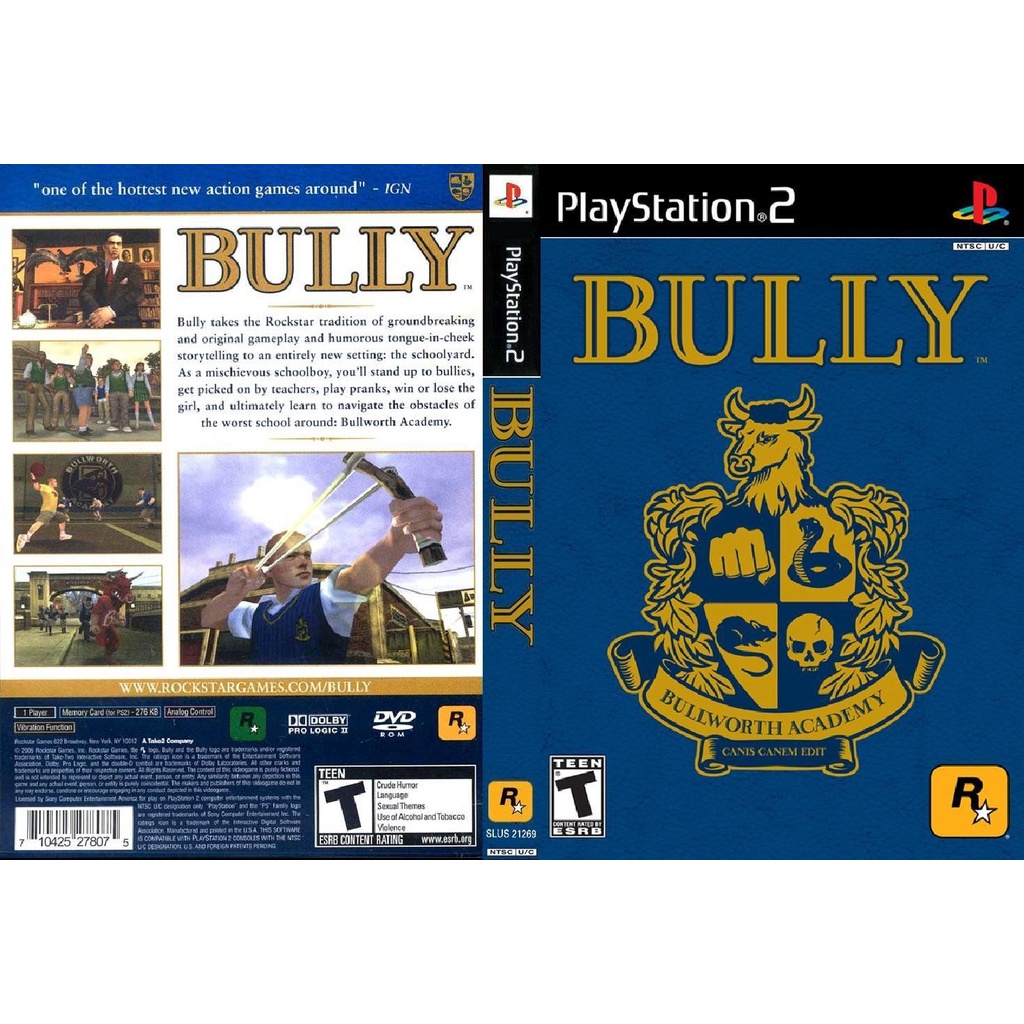 kaset game ps2 Bully