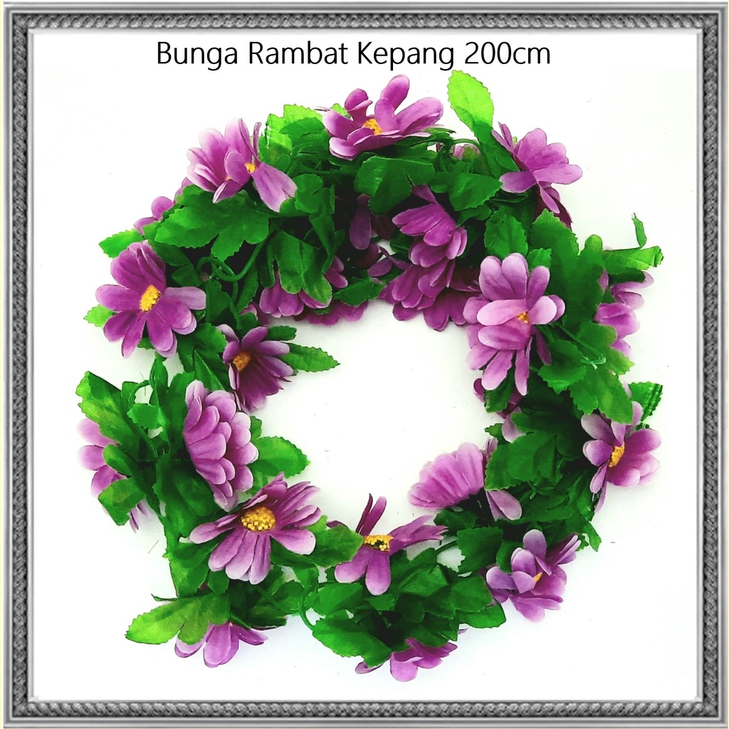 Bunga Rambat Kepang/Bunga Hiasan/Bunga Gantung 200cm