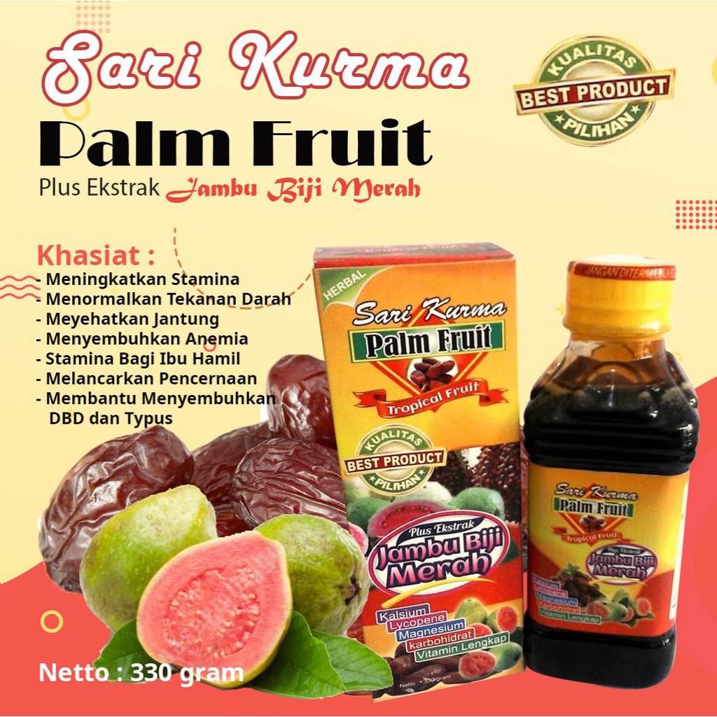 

ORIGINAL Sari Kurma Palm Fruit Plus Jambu Biji