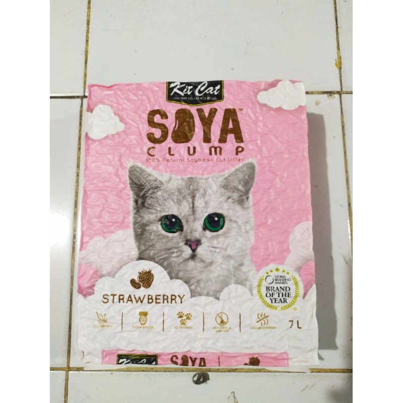 Kitcat Soya Clump 7L Cat Litter Pellet Kedelai Pengganti Pasir Kucing/Pasir wangi Gumpal