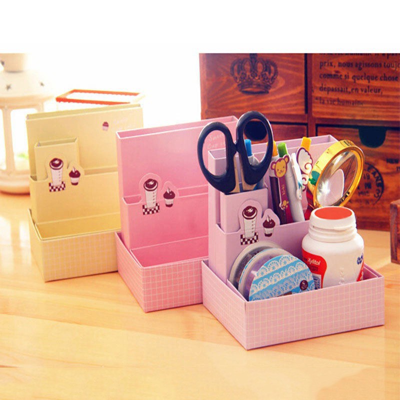 

DIY Kotak Wadah Dengan Bahan Kertas Papan Untuk Organizer Stationery/Kosmetik