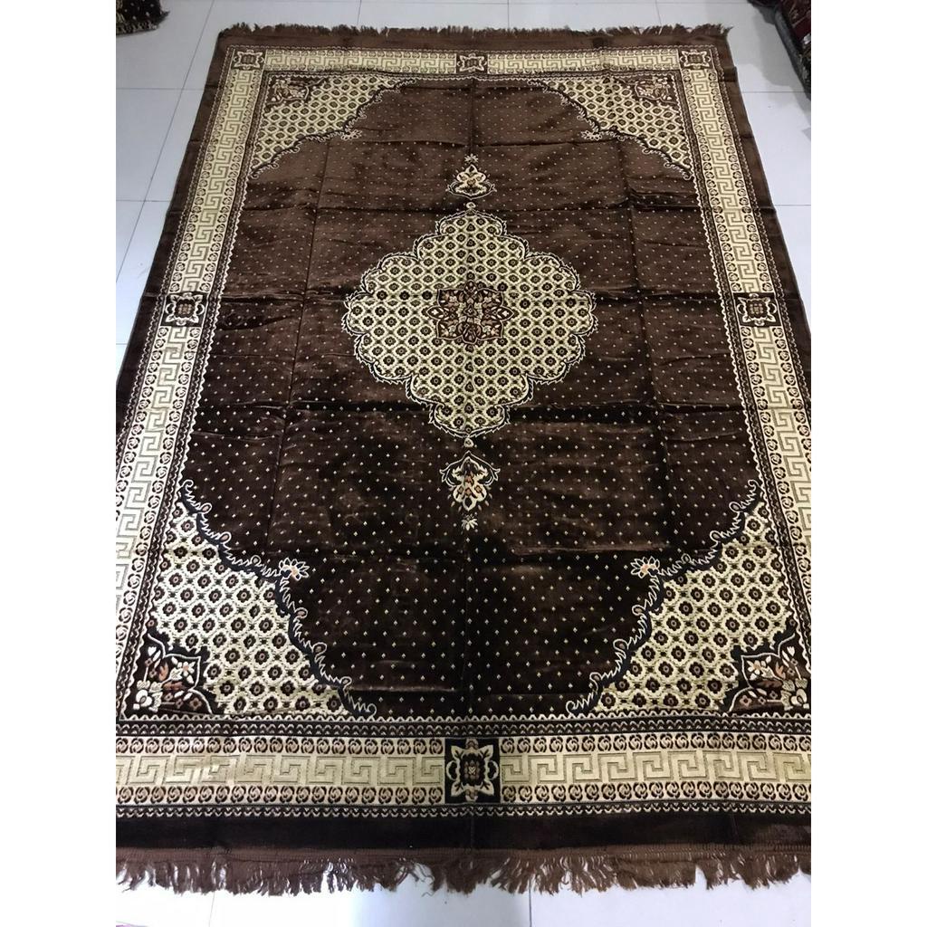 Karpet Carpet Permadani Hambal Alas Lantai Lipat Beludru Turkey Turki Jumbo 200 cm x 300 cm - 2