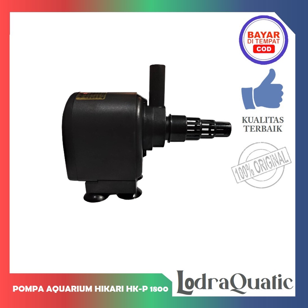 PROMO MURAH POMPA AIR AQUARIUM HIKARI HK-P 1800 NAIK 1,7 METER 1900 LITER FILTER AQUARIUM POMPA AIR HIDROPONIK AQUARIUM FILTER AQUARIUM POMPA AQUARIUM BESAR POMPA AQUARIUM POMPA AQUARIUM HEMAT ENERGY POMPA AQUARIUM LOW WATT FILTER AQUASCAPE