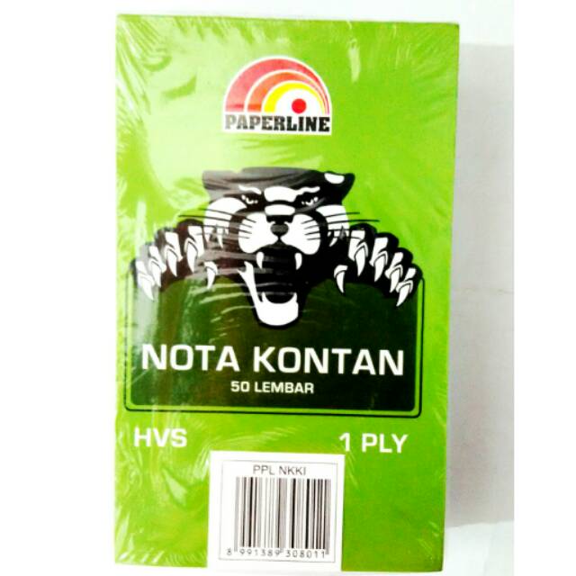 

Nota kontan 1 ply paperline