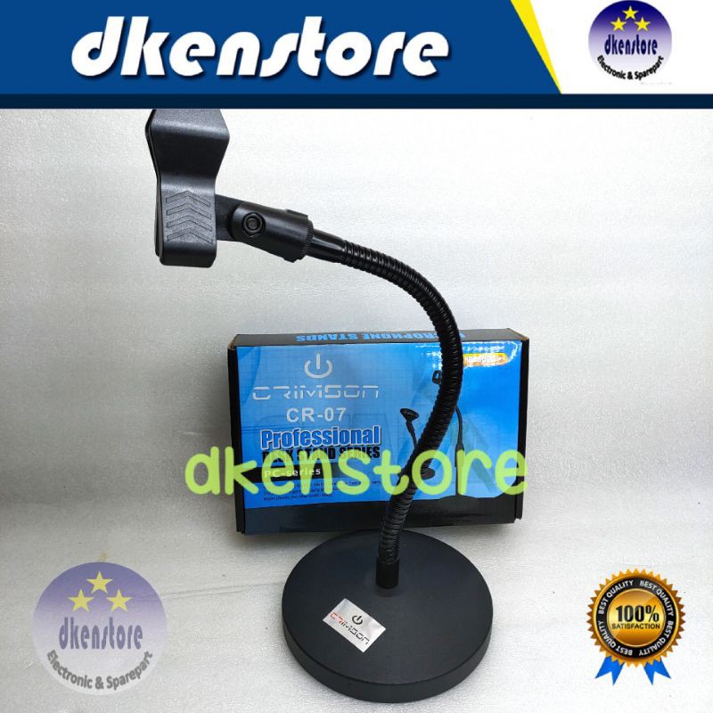 Stand Mic Meja Crimson CR07 Spiral Dudukan Microphone mik Podium