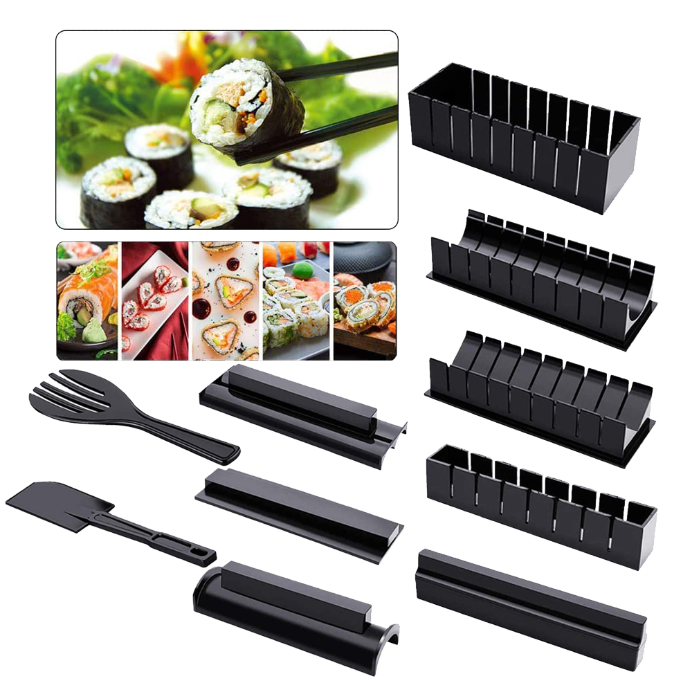 Set 10pcs Cetakan Pembuat Sushi Profesional