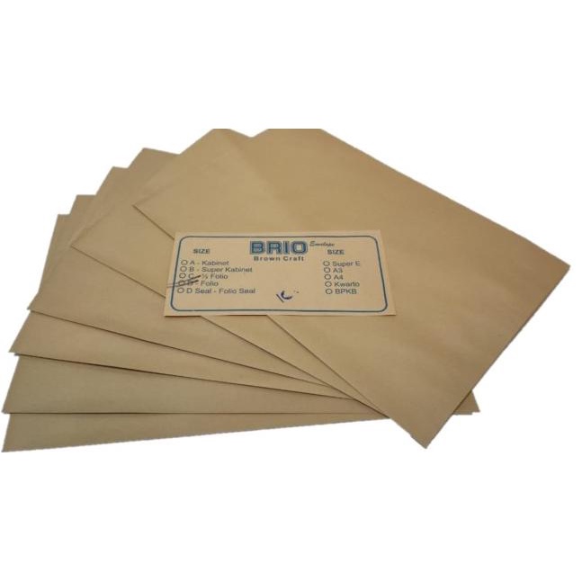 

✽ Amplop Coklat Brio Ukuran Folio ♦