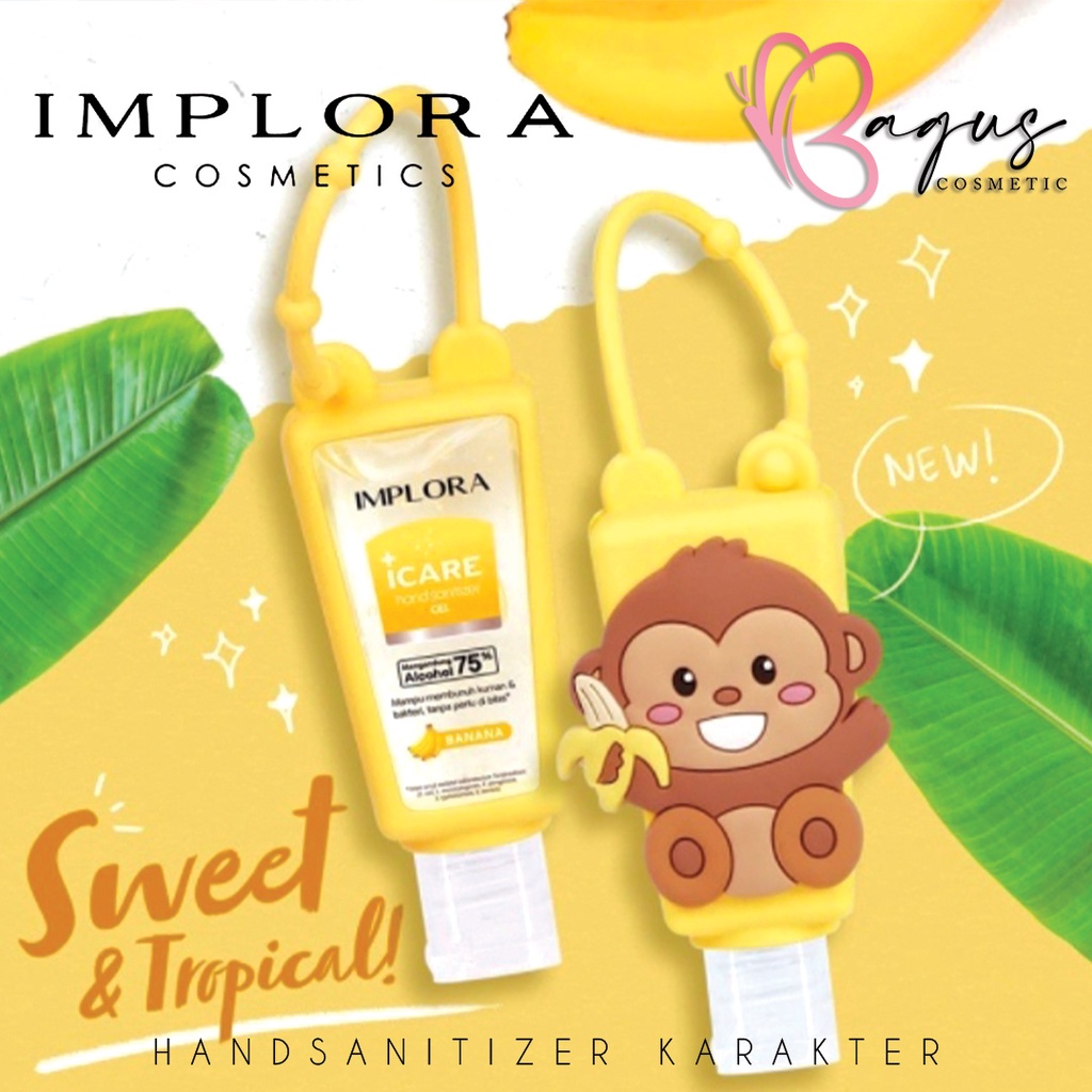 ⭐BAGUS⭐ IMPLORA HAND SANITIZER GEL 30ML | Kemasan Karakter