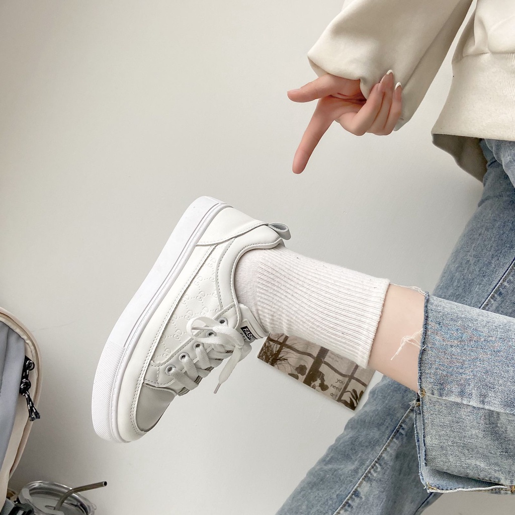 [GROSIR][COD] SEVEN_DAY SEPATU SNEAKERS PUTIH WANITA KOREA IMPORT CASUAL SHOES PUTIH H-616