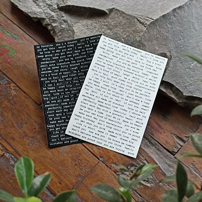 

[MERAKI] BEAUTIFUL PHRASES STICKER SHEET