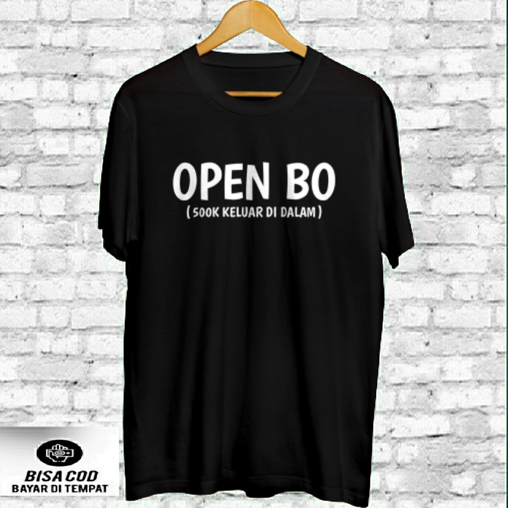 KAOS DISTRO OPEN BO BAJU DISTRO OPEN BO K.1 PREMIUM T-SHIRT BAJU KAOS PRIA WANITA GRAMASI TEBAL COMB