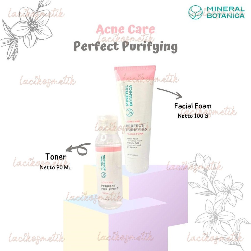 ✨LACIKOSME✨ MINERAL BOTANICA PERFECT PURIFYING ACNE CARE - TONER DAY NIGHT FOAM