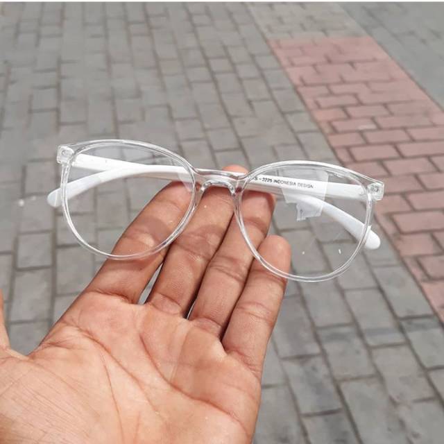 Kacamata bening/kacamata transparan/frame kacamata murah
